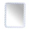 Xenos Wandspiegels-Spiegel twist - blauw - 53x43 cm