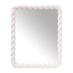 Xenos Wandspiegels-Spiegel twist - roze - 53x43 cm