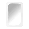 Xenos Kerstcadeaus|Wandspiegels-Spiegel wave - wit - 60x40 cm