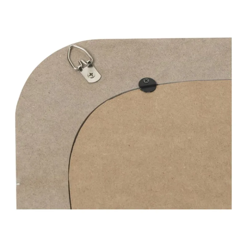 Xenos Kerstcadeaus|Wandspiegels-Spiegel wave - wit - 60x40 cm