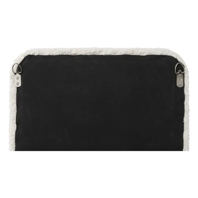 Xenos Wandspiegels-Spiegel wave teddy - wit - 60x37 cm