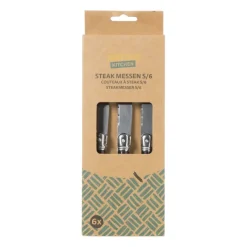 Xenos Keukengerei|Messen-Steak messen - 23 cm - set van 6