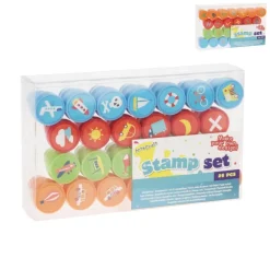Xenos Knutselspullen-Stempel set - diverse varianten - 19.5x11.5 cm
