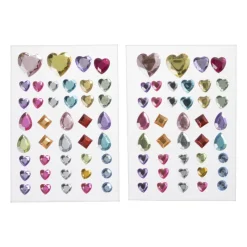 Xenos Stickers-Stickers ringstones - set van 41 - 12x10x0.5 cm