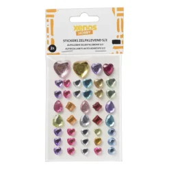 Xenos Stickers-Stickers ringstones - set van 41 - 12x10x0.5 cm