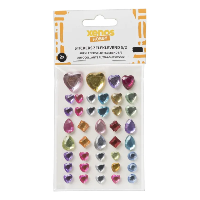 Xenos Stickers-Stickers ringstones - set van 41 - 12x10x0.5 cm