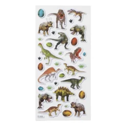 Xenos Stickers-Stickervel dino - set van 34 3D stickers