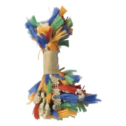 Xenos Knutselspullen-Stoffenband met kwastjes - set van 5 - 100 cm