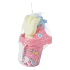 Xenos Buitenspeelgoed|Strandaccessoires-Strandemmer unicorn - set van 4