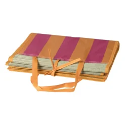 Xenos Strandaccessoires-Strandmat XL - bruin/roze - 90x170 cm