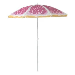 Xenos Parasols-Strandparasol - roze/oranje - ø160x180x180 cm