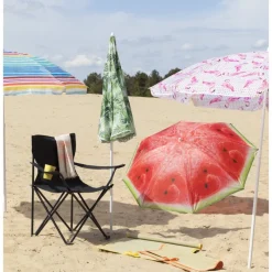 Xenos Parasols|Strandaccessoires-Strandparasol meloen - ø160x180 cm