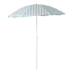 Xenos Parasols-Strandparasol palmboom - blauw - ø160x180x180 cm