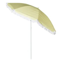 Xenos Parasols|Strandaccessoires-Strandparasol Tess - geel - ø150x180 cm