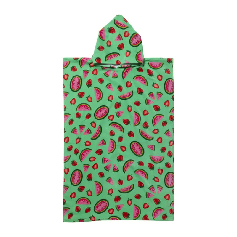 Xenos Strandaccessoires-Strandponcho watermeloen - multikleur - 75x220 cm
