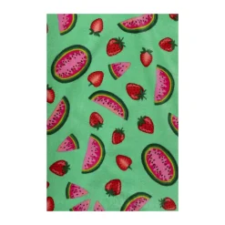 Xenos Strandaccessoires-Strandponcho watermeloen - multikleur - 75x220 cm