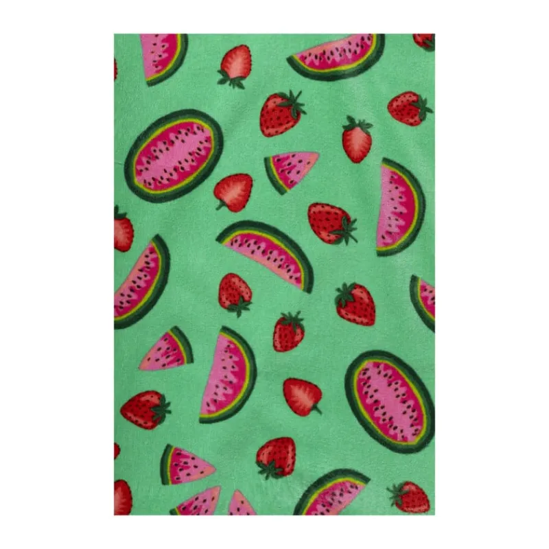 Xenos Strandaccessoires-Strandponcho watermeloen - multikleur - 75x220 cm