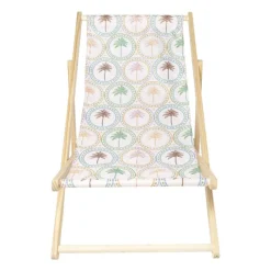 Xenos Strandaccessoires-Strandstoel palmbomen - multikleur - 92x82x58 cm