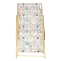 Xenos Strandaccessoires-Strandstoel palmbomen - multikleur - 92x82x58 cm