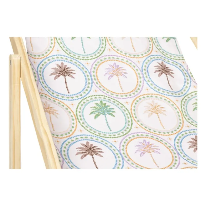 Xenos Strandaccessoires-Strandstoel palmbomen - multikleur - 92x82x58 cm