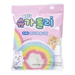 Xenos Snoep-Sugerolly cotton candy rainbow - 12 gram