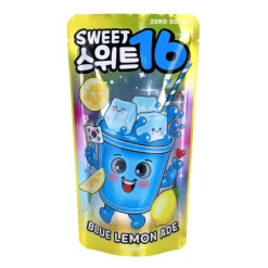 Xenos Koude Dranken-Sweet16 blue lemon pouch drink ADE - 200 ml