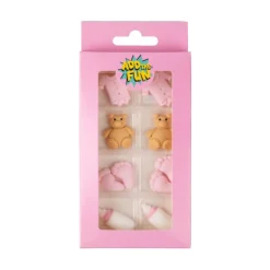 Xenos Babyshower|Taartdecoratie-Taartdecoratie baby meisje - roze