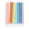 Xenos Taartkaarsjes-Taartkaarsjes swirl - multikleur - set van 16