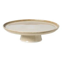 Xenos Kerst|Taartplateaus-Taartplateau Toscane - beige - ø30x8 cm