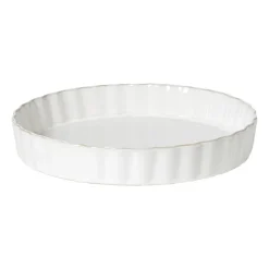 Xenos Bakvormen|Ovenschalen-Taartvorm Toscane L - wit - ø26.8x4.5 cm