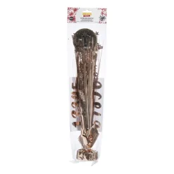 Xenos Kinderfeestjes-Tafeldecoratie happy birthday - rosé goud - 42 cm