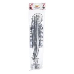 Xenos Kinderfeestjes-Tafeldecoratie happy birthday - zilverkleurig - 42 cm