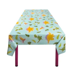 Xenos Wegwerptafelkleden|Kinderfeestjes-Tafelkleed dino - mulitkleur - 130x180 cm