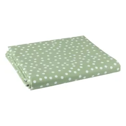 Xenos Tafelkleden-Tafelkleed dots - groen/wit - 150x220 cm