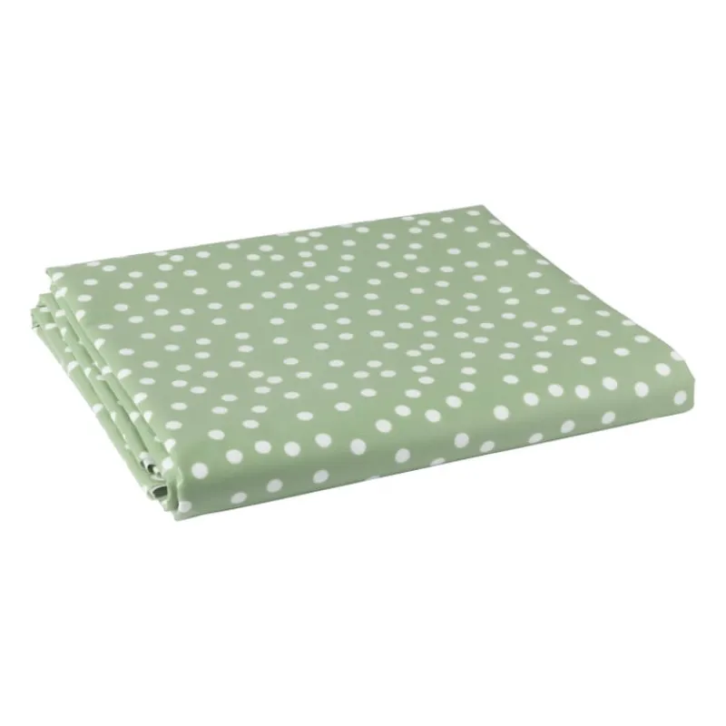 Xenos Tafelkleden-Tafelkleed dots - groen/wit - 150x220 cm