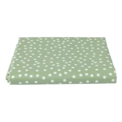 Xenos Tafelkleden-Tafelkleed dots - groen/wit - 150x220 cm