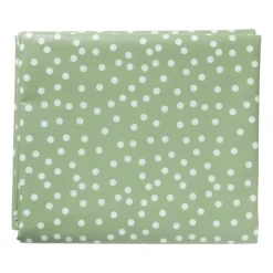 Xenos Tafelkleden-Tafelkleed dots - groen/wit - 150x220 cm