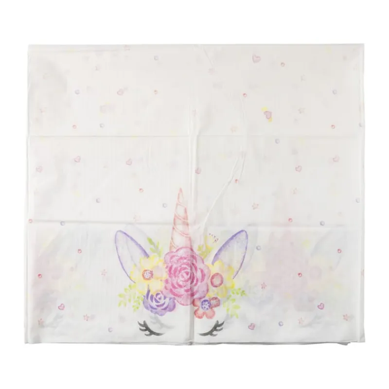 Xenos Wegwerptafelkleden|Kinderfeestjes-Tafelkleed unicorn - papier - 136x220 cm