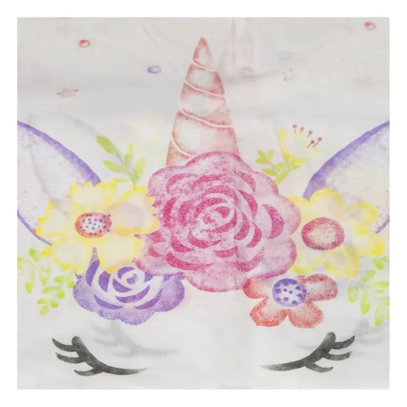 Xenos Wegwerptafelkleden|Kinderfeestjes-Tafelkleed unicorn - papier - 136x220 cm