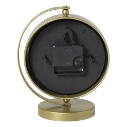 Xenos Klokken-Tafelklok metaal - goud - 20x16x10.5 cm