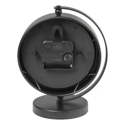 Xenos Klokken-Tafelklok rond - metaal - 16x10.5x20 cm