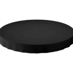 Xenos Tafelkleden|Kersttafelkleden-Tafellaken rond - zwart - ø180 cm