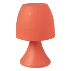 Xenos Tafellampen-Tafellamp - oranje - ø12.5x19.5 cm