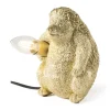 Xenos Tafellampen-Tafellamp egel - goud - 18 cm