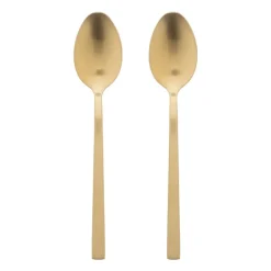 Xenos Lepels-Tafellepels - goudkleurig - set van 2