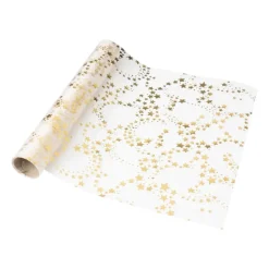 Xenos Kersttafelkleden-Tafelloper decostof - velvet/polyester - 28x150 cm