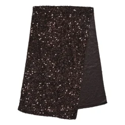 Xenos Kersttafelkleden-Tafelloper pailletten - koperkleur - 40x150 cm