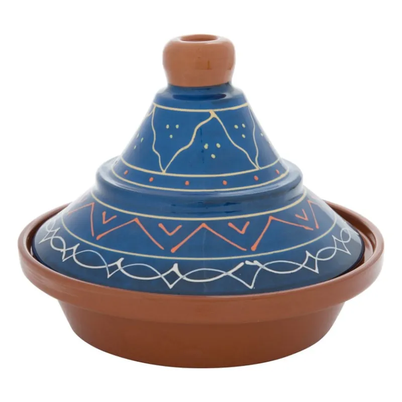 Xenos Ovenschalen-Tajine Fiesta - blauw - 27 cm