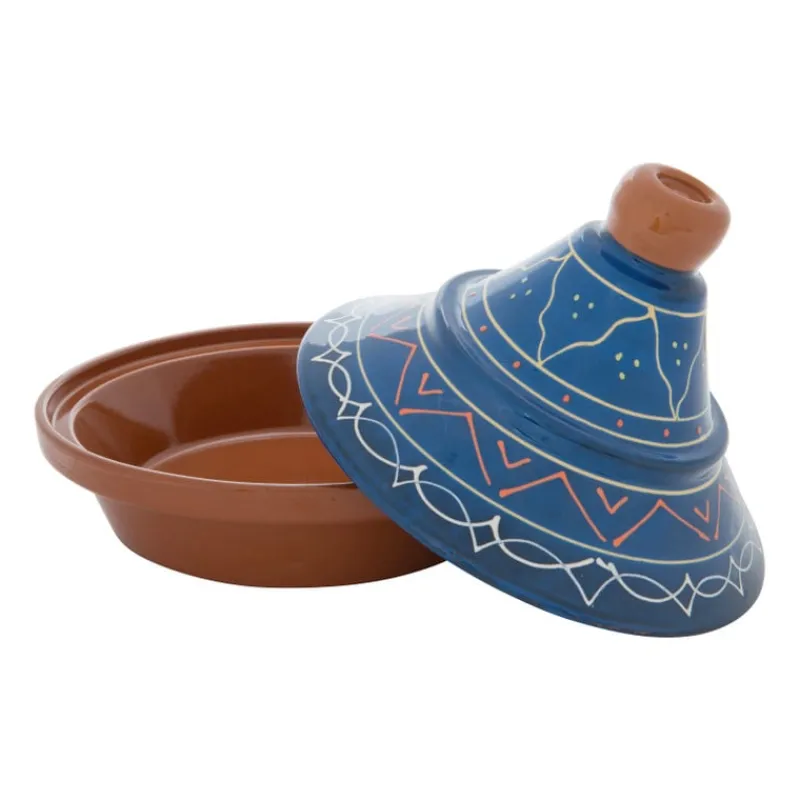 Xenos Ovenschalen-Tajine Fiesta - blauw - 27 cm
