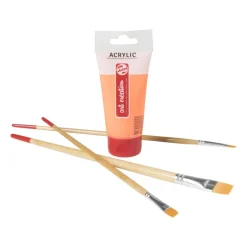 Xenos Verf-Talens acrylverf - oranje - 75 ml